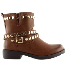 Bruna militärstövlar A89811 Camel