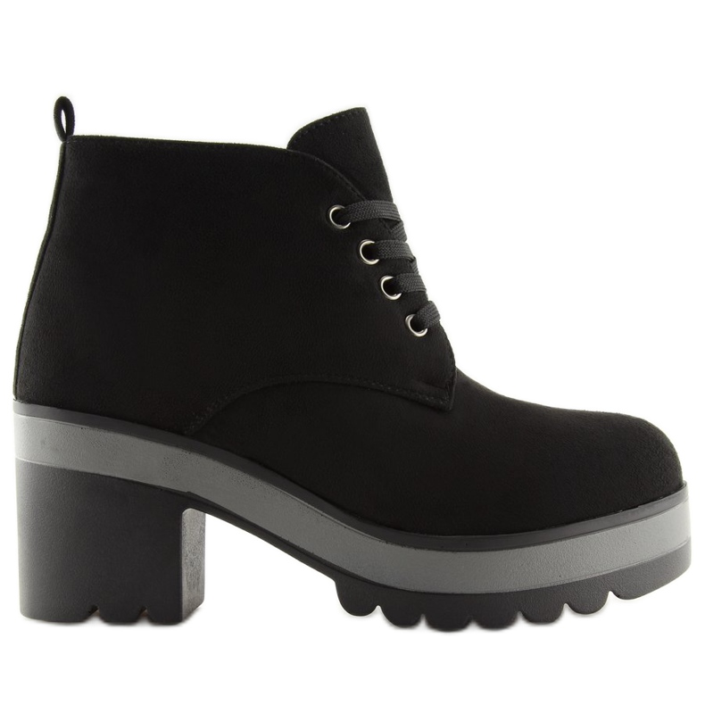 Svarta snörskor E3110 Svart