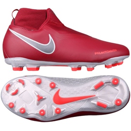 Nike Phantom VSN Academy DF FG Jr AO3287-606 fotbollsskor röd