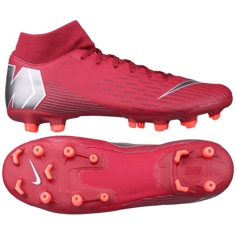 Nike Mercurial Superfly 6 Academy Mg M AH7362-606 fotbollsskor röd röd