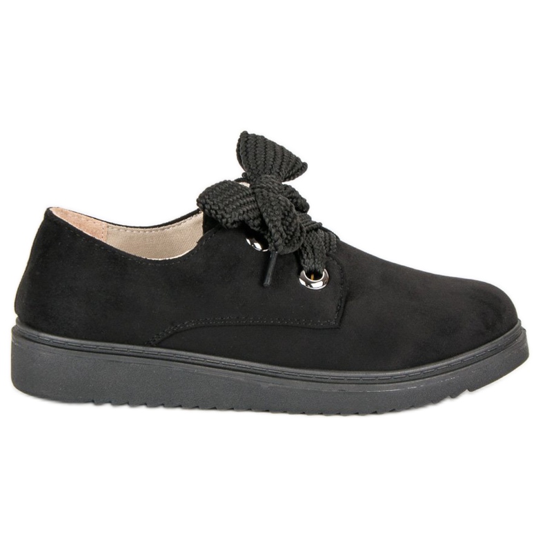 Sneakers i mocka svart