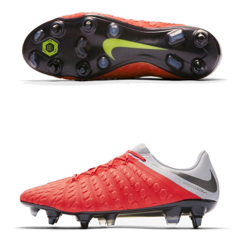 Nike Hypervenom 3 Elite Sg Pro Ac M AJ3810-600 fotbollsskor röd röd