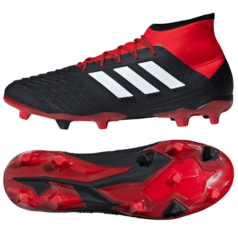 Adidas Predator 18.2 Fg M DB1999 fotbollsskor mångfärgad svart