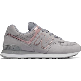New Balance Wl574nbn arktisk himmel med champagne metallic grå
