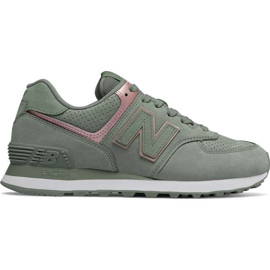 New Balance Wl574nbl utsäde med Champagne Metallic grön