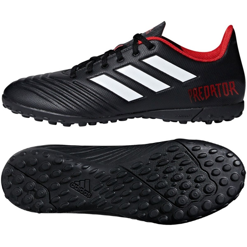 Adidas Predator Tango 18.4 Tf M DB2143 fotbollsskor svart svart