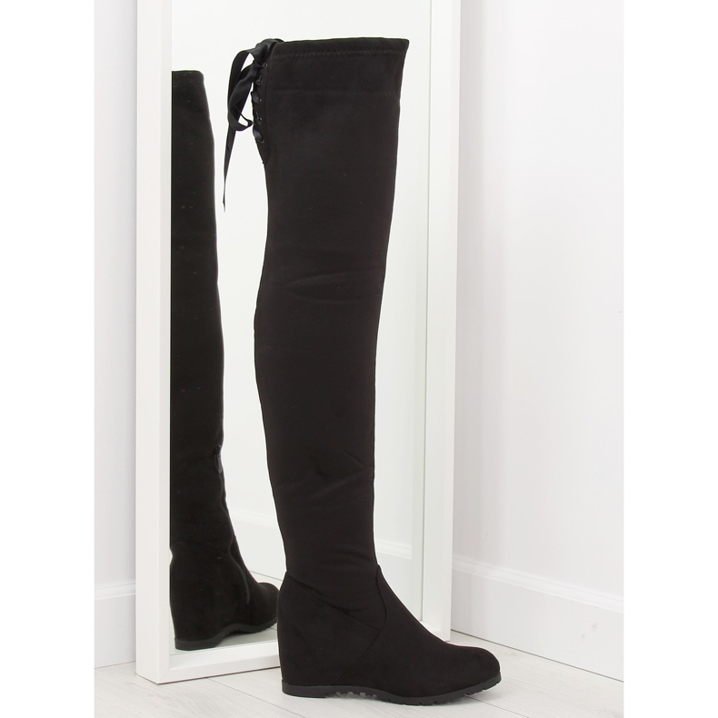 Svarta kilstövlar 168-139 svart