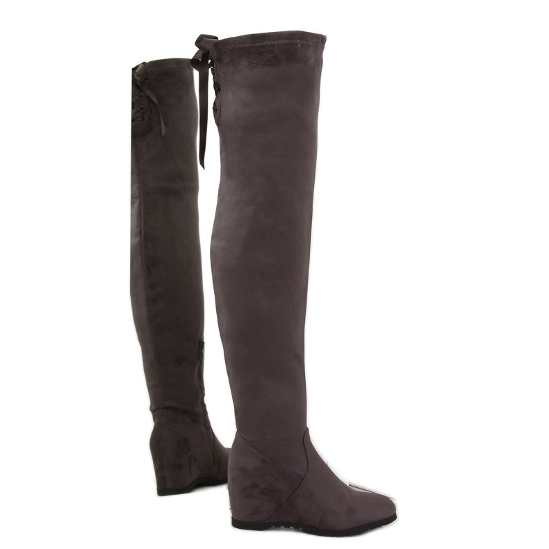 Grå Over-boots kilklackar 168-139 Grå