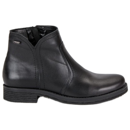 Låga stövlar på VINCEZA -dragkedjan svart