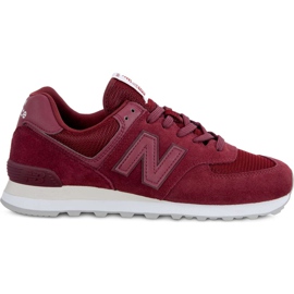 New Balance Ml574etd Burgundy röd