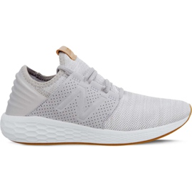New Balance Färskskum Cruz V2 Sticka WCRUZKG2 Regnskyl med Vit Munsell grå