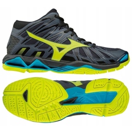 Mizuno Wave Tornado X2 Mid M V1GA181747 volleybollskor svart grå