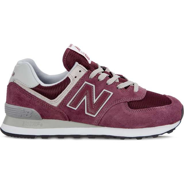New Balance Wl574er Burgundy With White mångfärgad röd