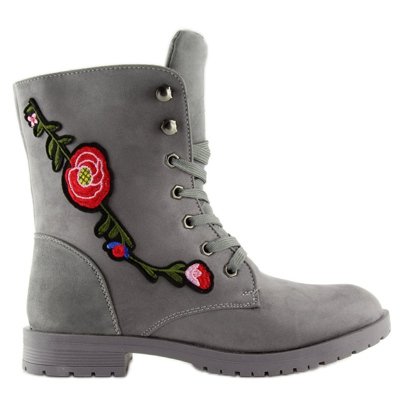 Arbetare med grå AB-9 grå broderi