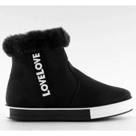 Svarta ankelhöga sneakers NB252P