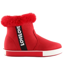 Röda ankelhöga sneakers NB252P Röd