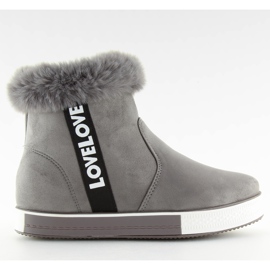 Grå ankelhöga sneakers NB252P