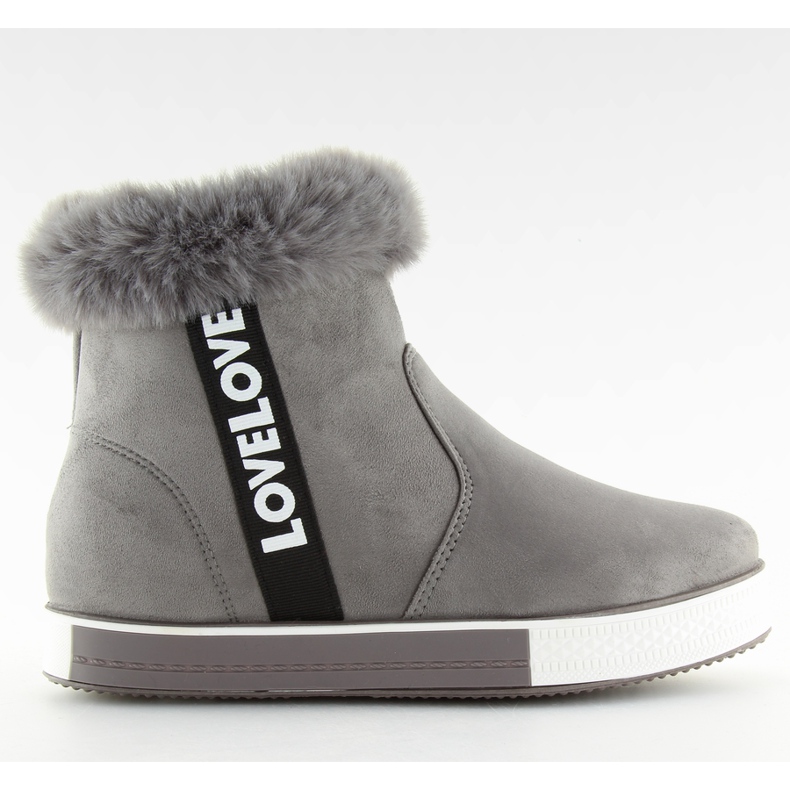 Grå ankelhöga sneakers NB252P