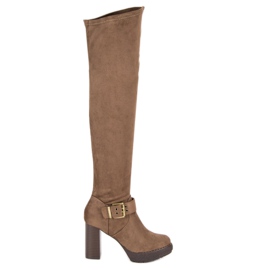 Super Me Musketeer stövlar på stolpen brun