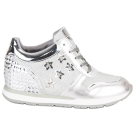 Silver sneakers, sneakers grå