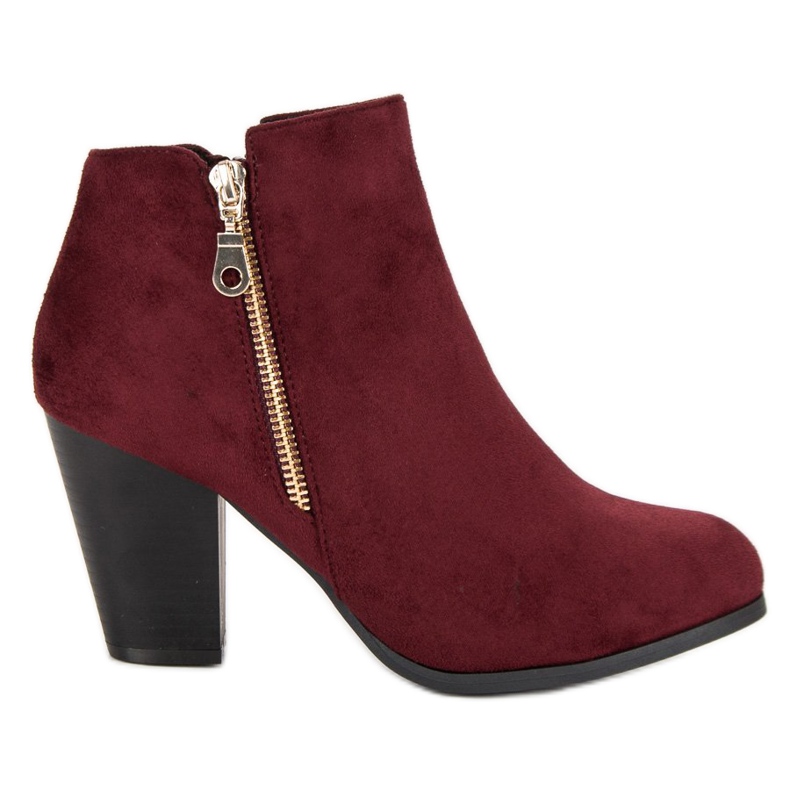 Groto Gogo Mocka stövlar på stolpen röd