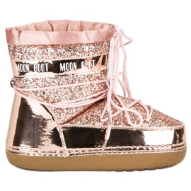 Trendiga rosa snöskor