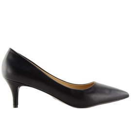 Pumps lågklackat svart 123-3 Svart
