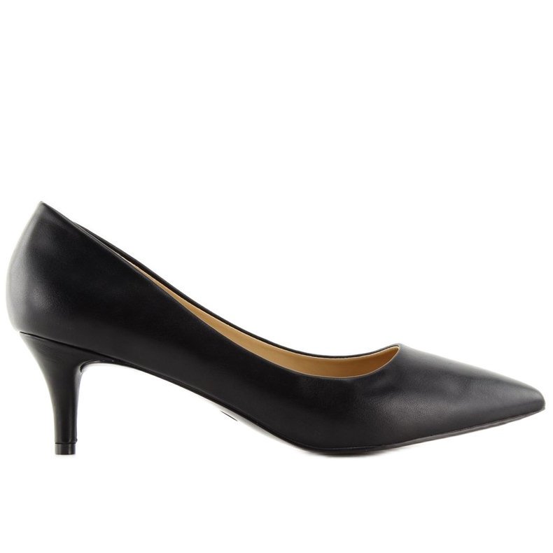 Pumps lågklackat svart 123-3 Svart