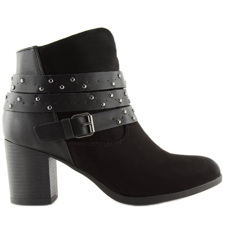 Stövlar på en stabil häl svart G-36 Svart