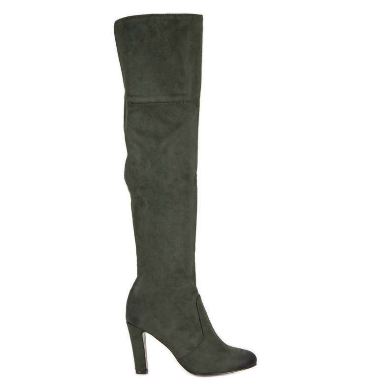 VINCEZA högklackade stövlar grön