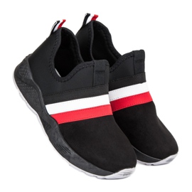 Svarta slip-on sneakers