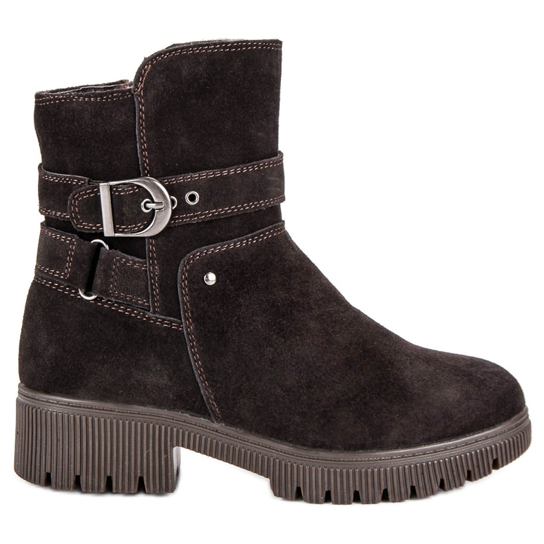 Varma läderstövlar brun