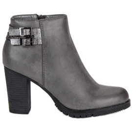 Show It Klassiska stövlar på stolpen grå