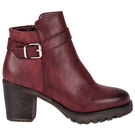 Kayla Burgundy stövlar varje dag röd