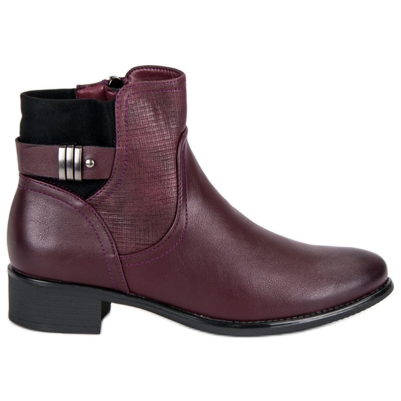 Filippo Bekväma Booties Jodhpur -stövlar röd