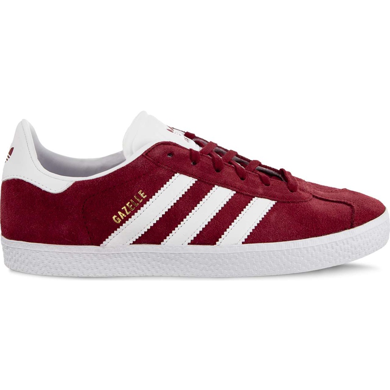 Adidas Gazelle J 874 Collegiate Burgundy Ftwr White Ftwr White röd