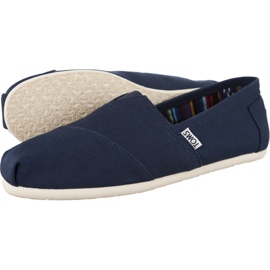 Toms Canvas Mens Classic Alpargata 866 marinblå