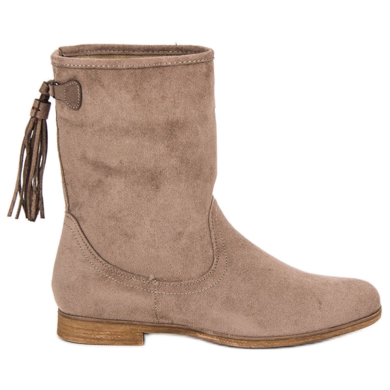 Weide Boho mocka stövlar brun