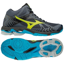 Mizuno Wave Bolt 7 M V1GA186547 volleybollskor svart grå
