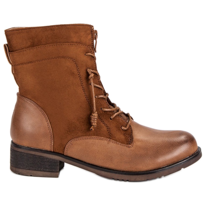 Stövlar med dragkedja brun