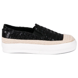 J. Star Svart Espadrilles