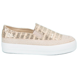 J. Star Gyllene espadrillosneakers