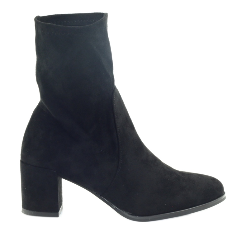 Svarta Lycra -stövlar från Sergio leone