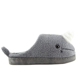 Grå damtofflor DD92 Grå