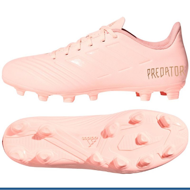 Adidas Predator 18.4 FxG fotbollsskor rosa
