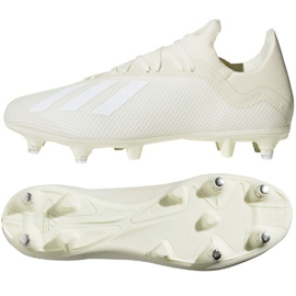 Adidas X 18.3 Sg M D97851 fotbollsskor vit vit