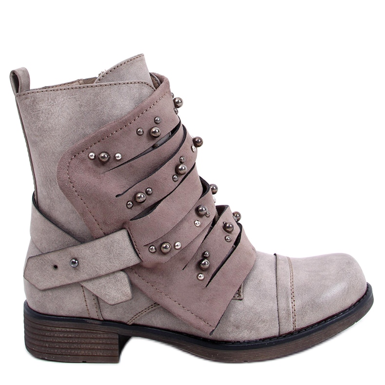 Militärbeige stövlar 17103-4 Khaki kaki