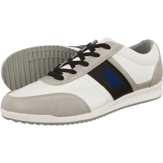 Versace Jeans Sneaker Uomo Dis B3 Mfa vit svart grå