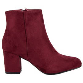 Mannika Mocka stövlar på stolpen röd