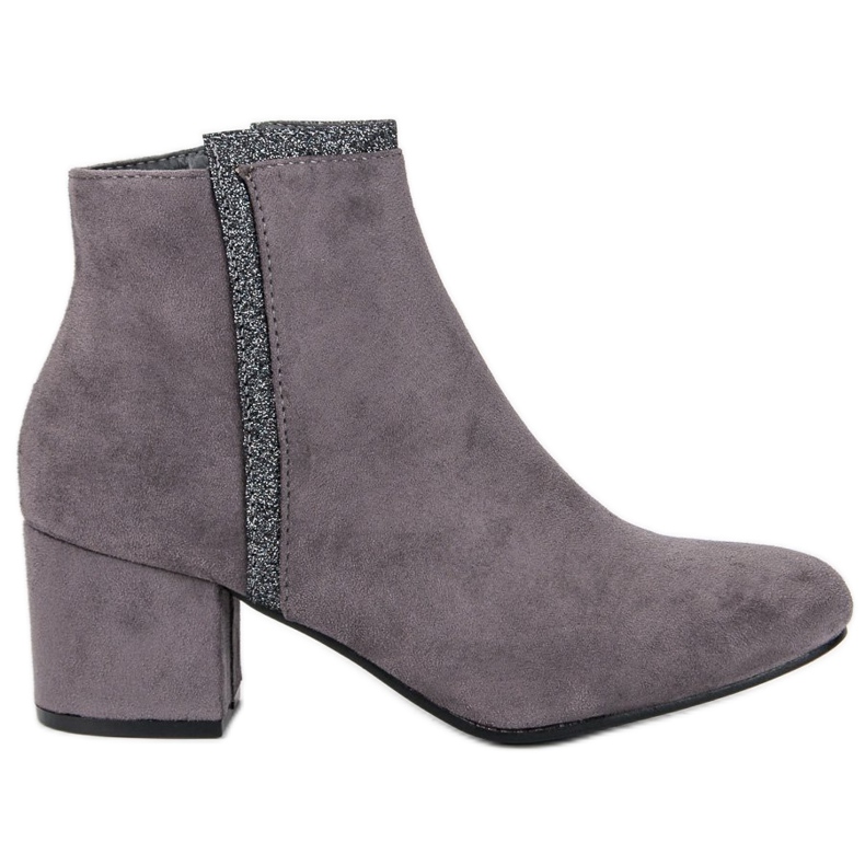 Comer Grå högklackade stövlar